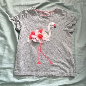 Mini boden flamingo tee